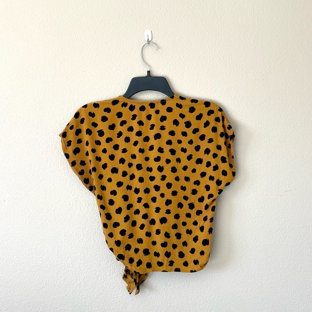 Madewell Sash-Tie Wrap Top in Painted Spots - Picture 9 of 9